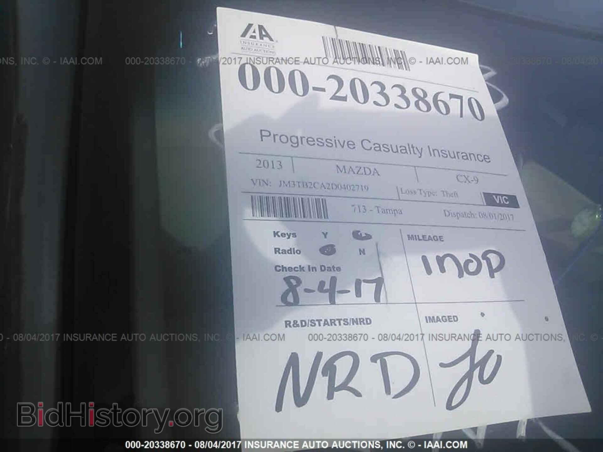 2013 Mazda Cx-9 - VIN: JM3TB2CA2D0402719 - Photo 7