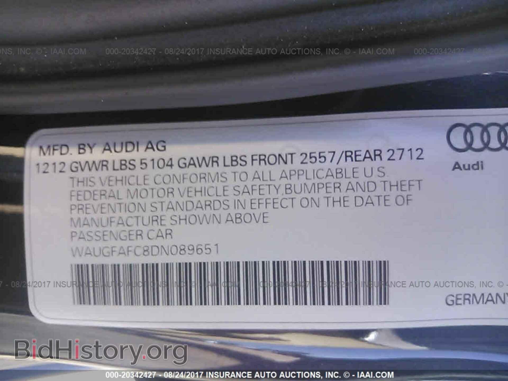 2013 Audi A6 - VIN: WAUGFAFC8DN089651 - Photo 9