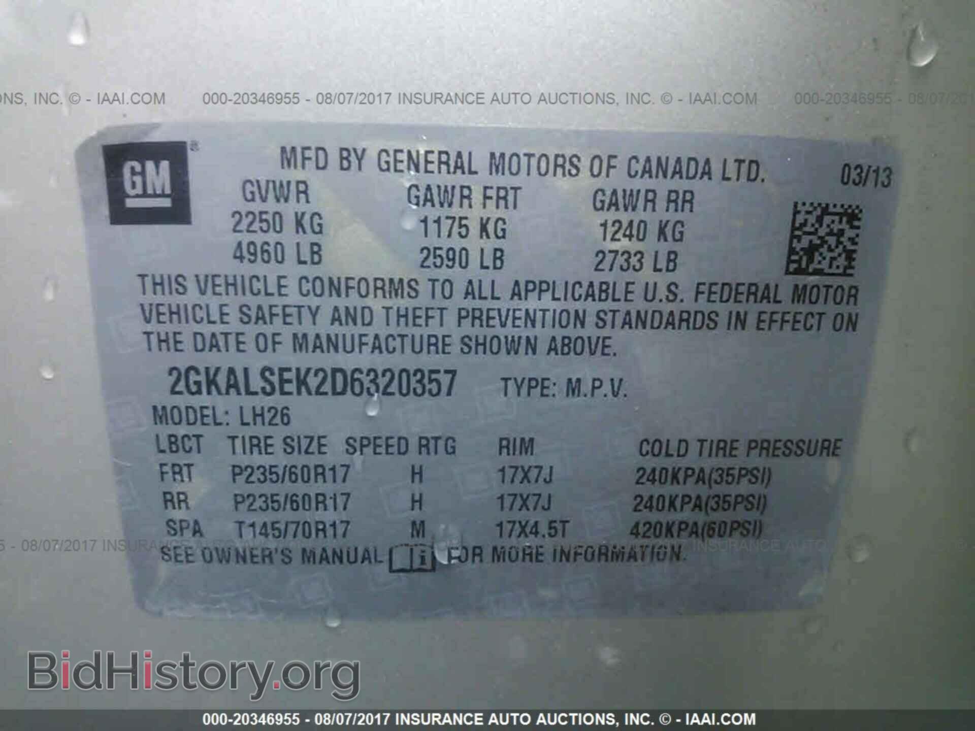 2013 Gmc Terrain - VIN: 2GKALSEK2D6320357 - Photo 9