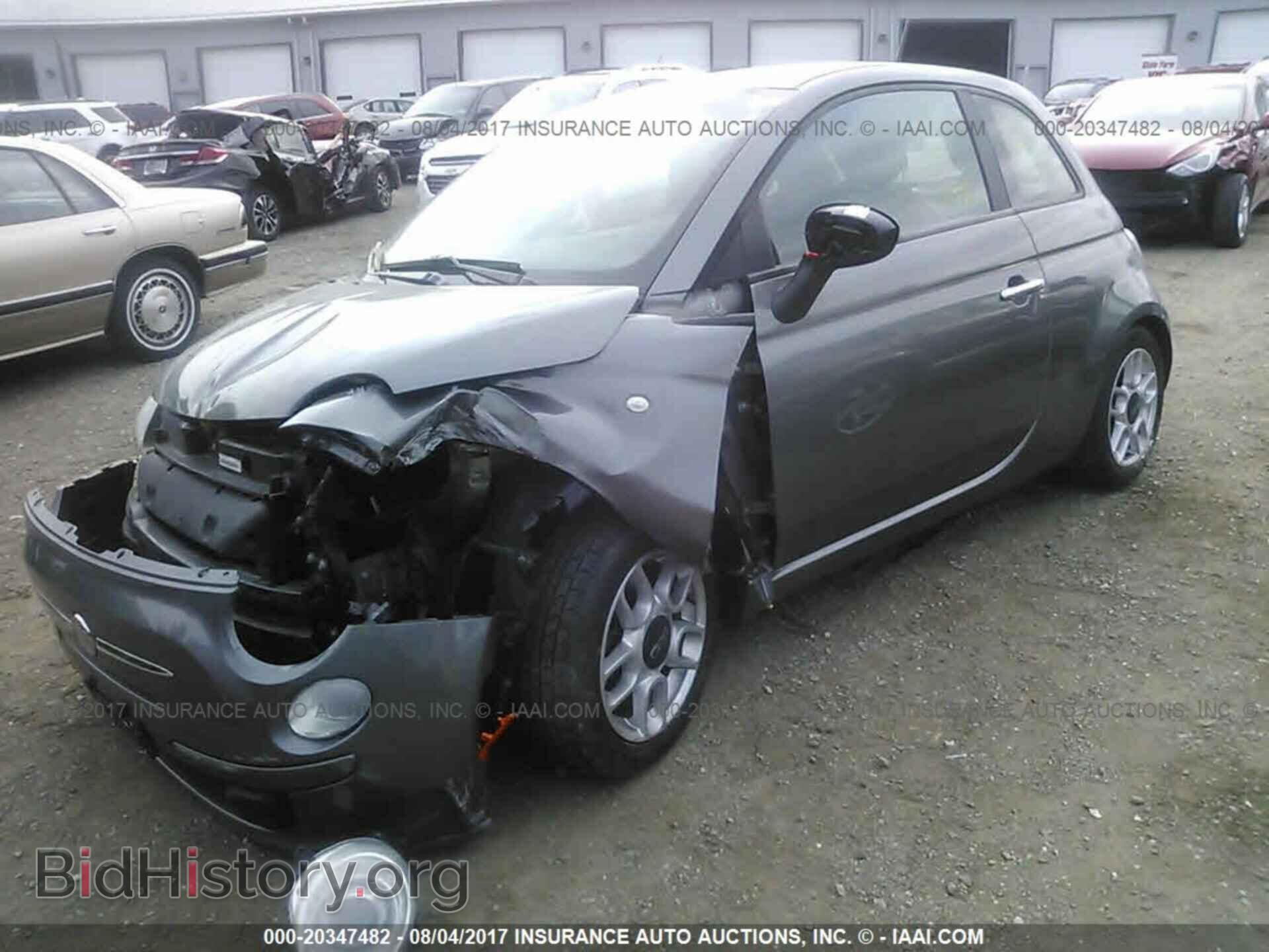 2012 Fiat 500 - VIN: 3C3CFFAR8CT124606 - Фото 2
