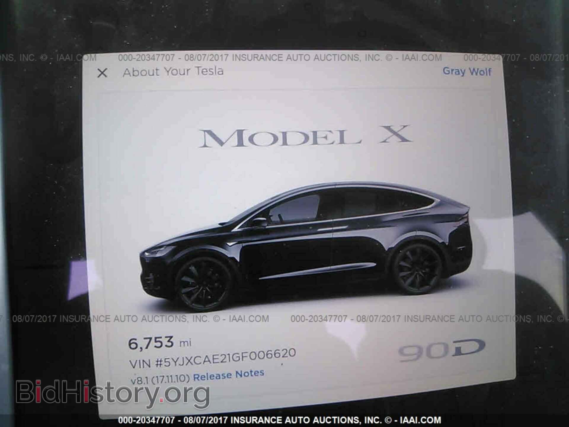 2016 Tesla Model x - VIN: 5YJXCAE21GF006620 - Фото 7