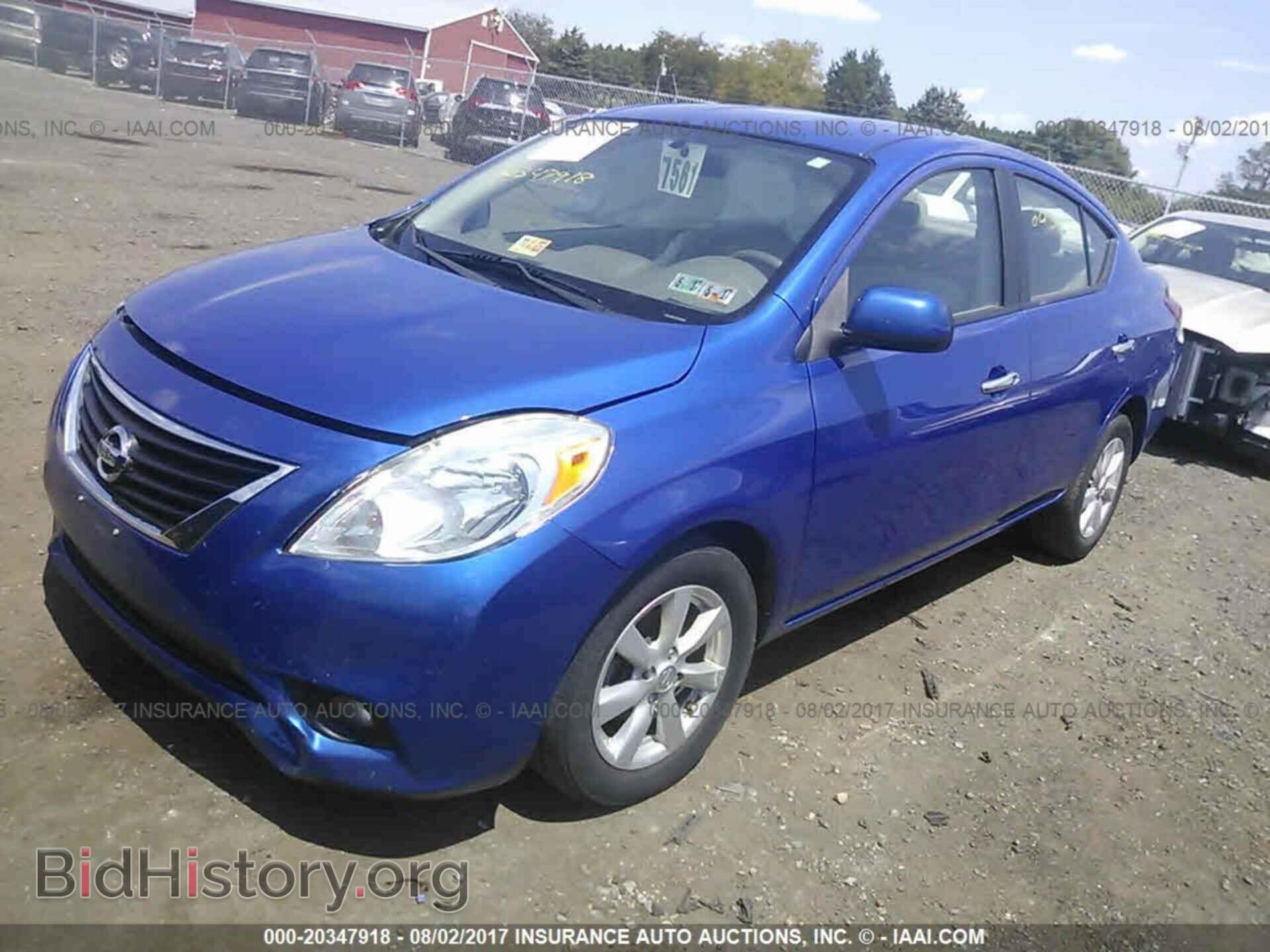 2012 Nissan Versa - VIN: 3N1CN7AP2CL816141 - Фото 2