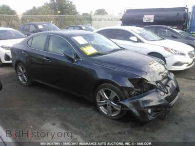 2011 Lexus IS, серый — VIN JTHBF5C29B5144927, IAAI