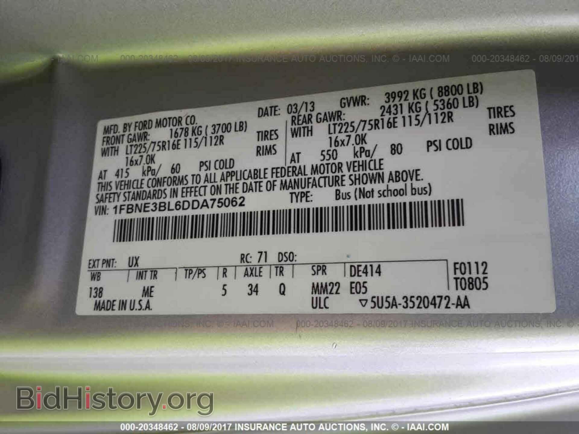 2013 Ford Econoline - VIN: 1FBNE3BL6DDA75062 - Photo 9