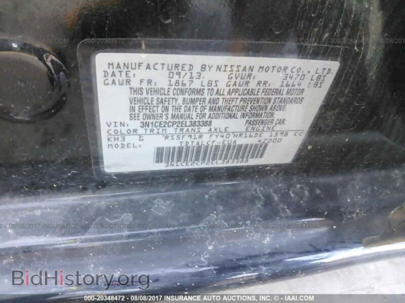 2014 Nissan VERSA NOTE (VIN 3N1CE2CP2EL383388) — photo 9 of 10