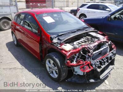 2014 Ford FOCUS, красный — VIN 1FADP3K24EL123308, IAAI