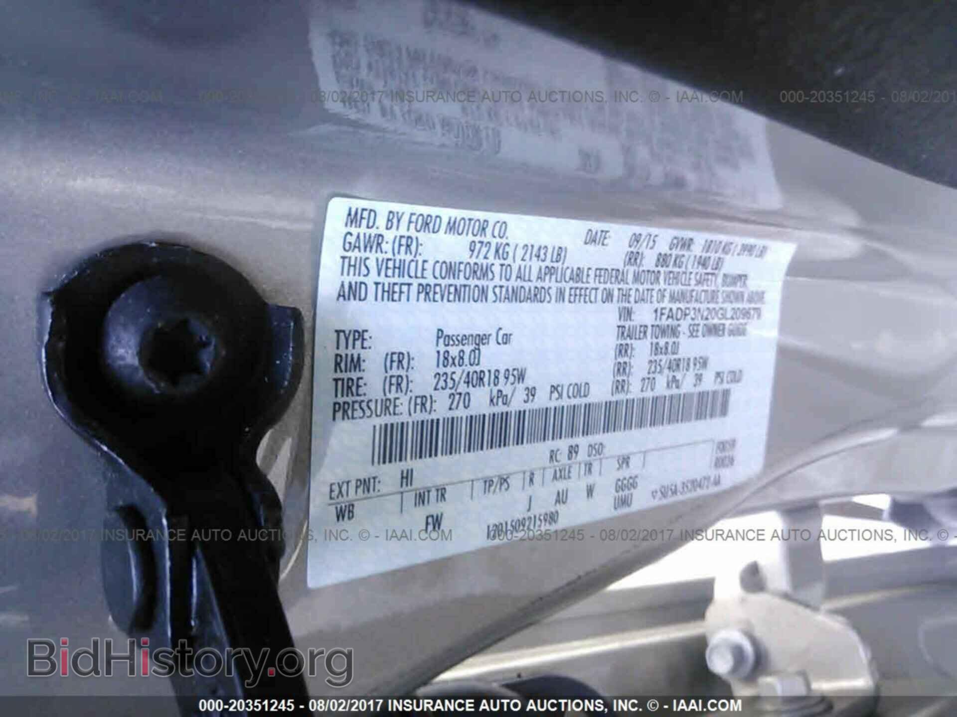 2016 Ford Focus - VIN: 1FADP3N20GL209679 - Фото 9