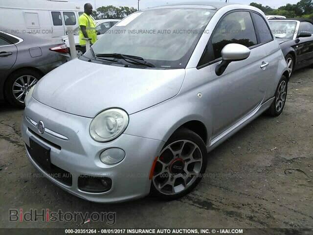 2012 Fiat 500 - VIN: 3C3CFFBR9CT125617 - Фото 2