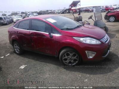 2012 Ford FIESTA, красный — VIN 3FADP4CJ3CM118608, IAAI