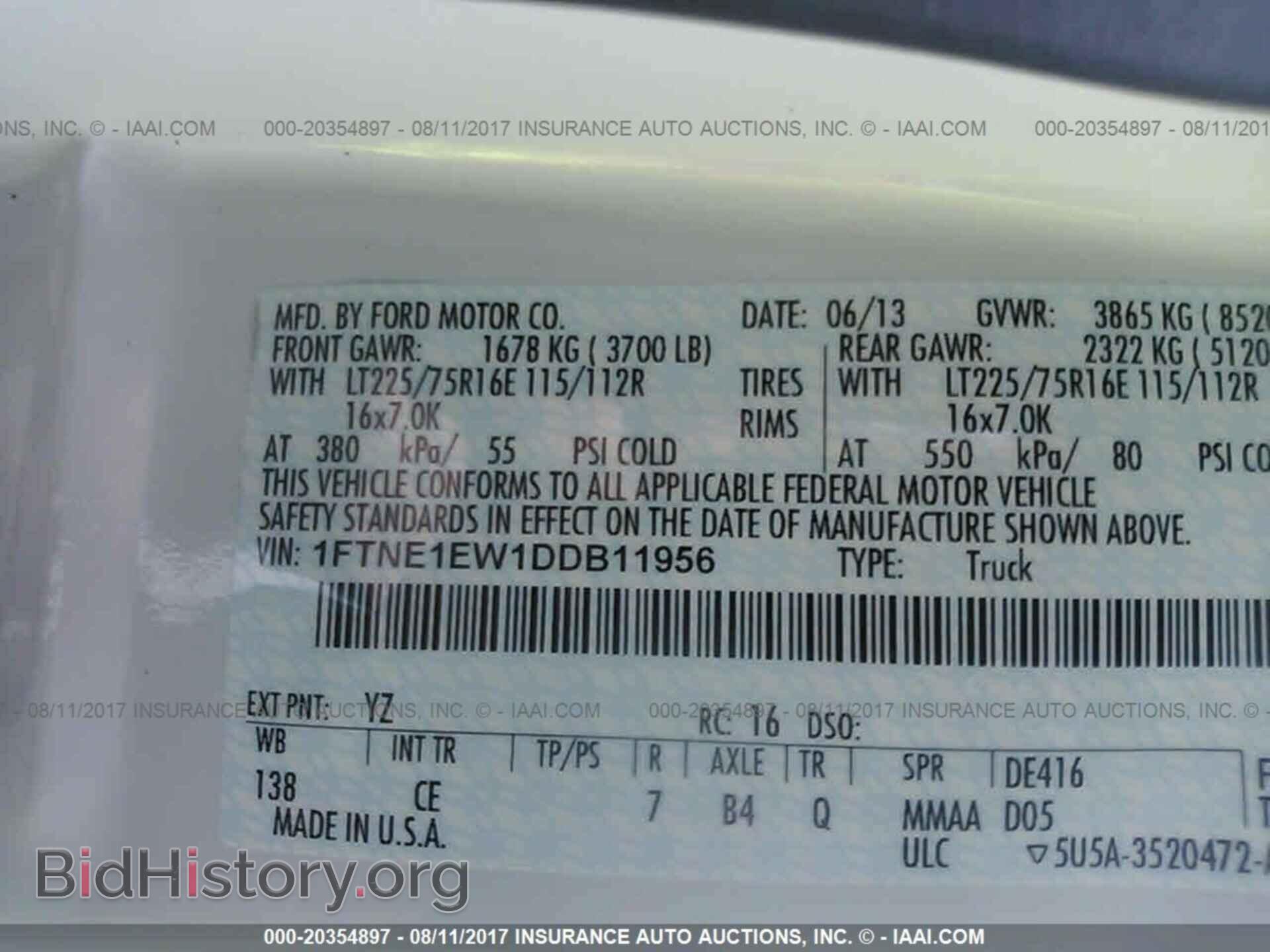 2013 Ford Econoline - VIN: 1FTNE1EW1DDB11956 - Фото 9