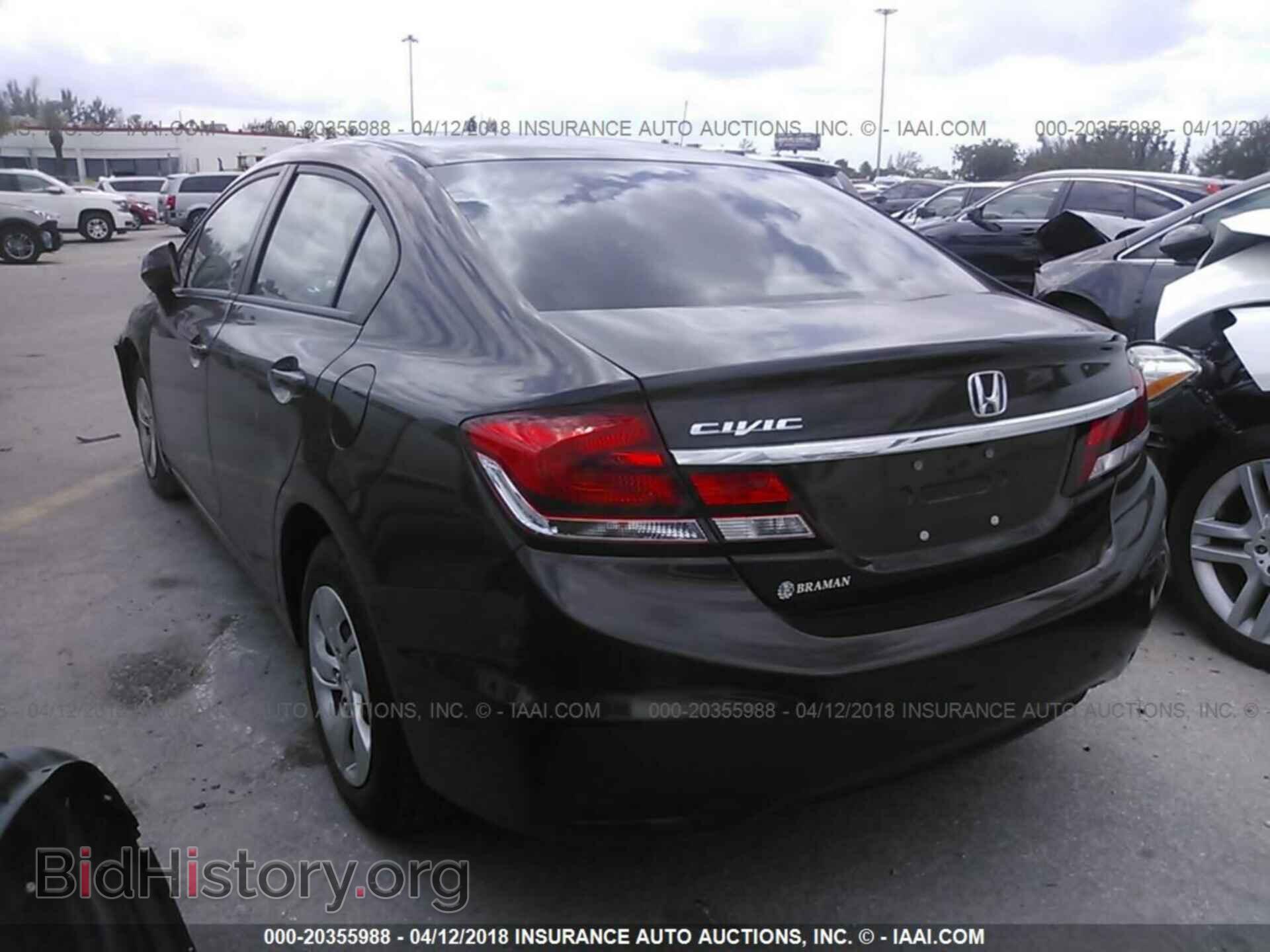 2013 Honda Civic - VIN: 2HGFB2F55DH504601 - Фото 3