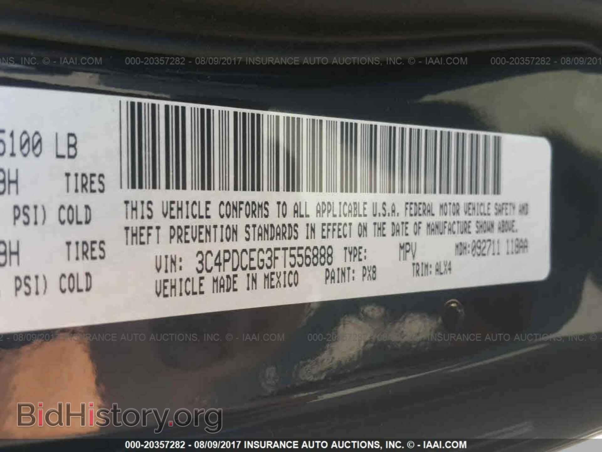 2015 Dodge Journey - VIN: 3C4PDCEG3FT556888 - Photo 9