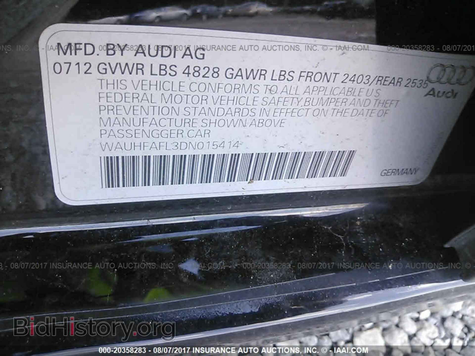 2013 Audi A4 - VIN: WAUHFAFL3DN015414 - Photo 9