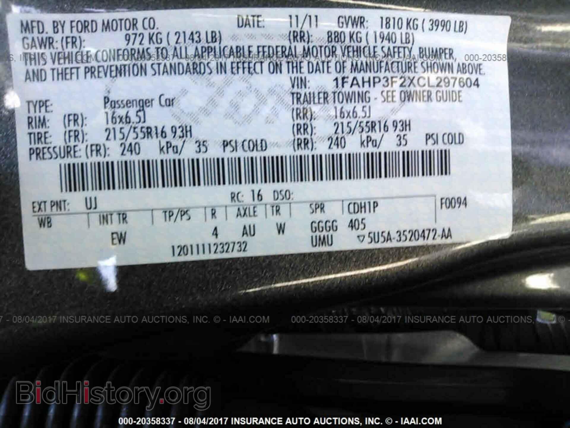 2012 Ford Focus - VIN: 1FAHP3F2XCL297604 - Photo 9