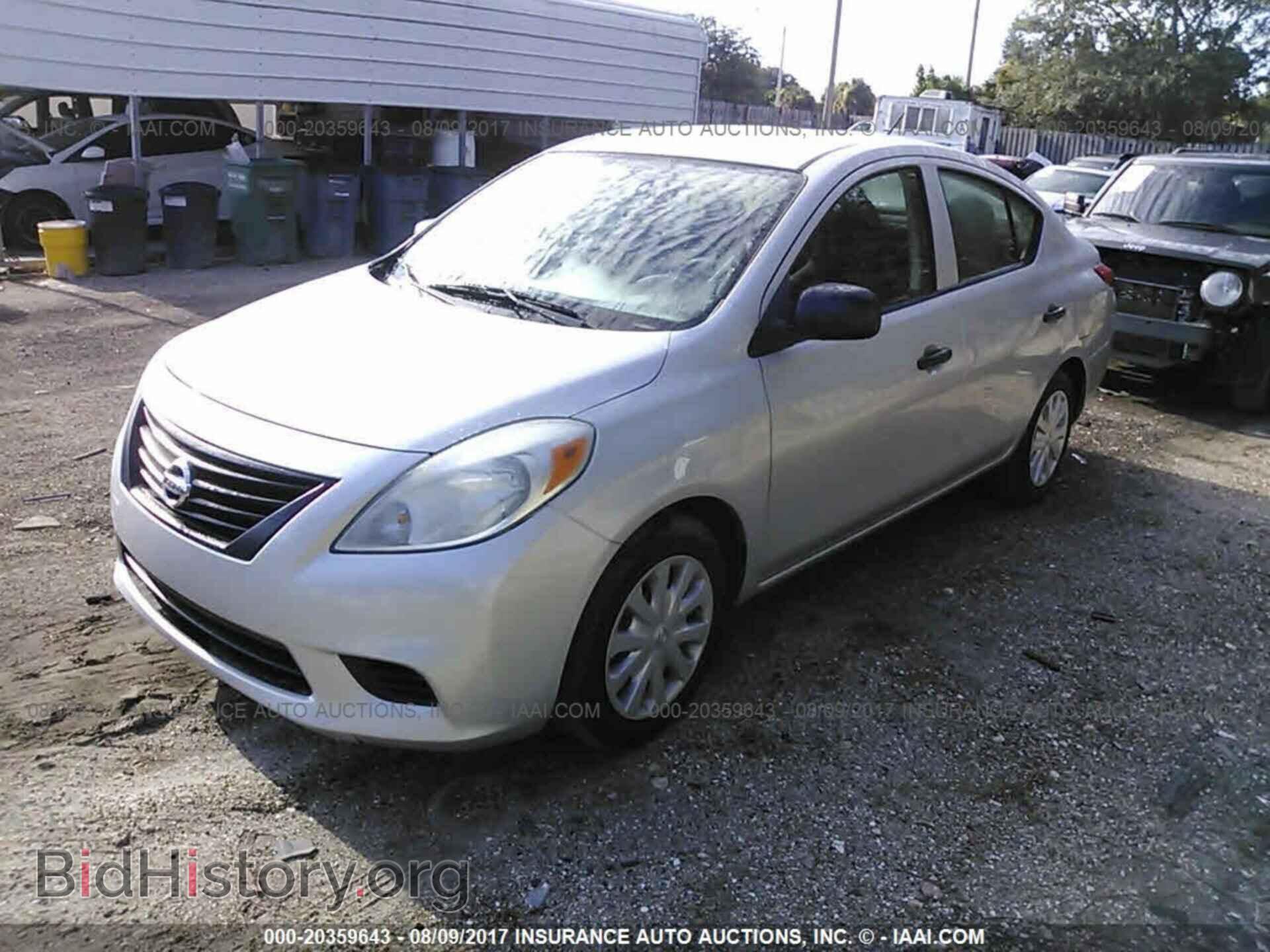 2012 Nissan Versa - VIN: 3N1CN7AP3CL923909 - Фото 2