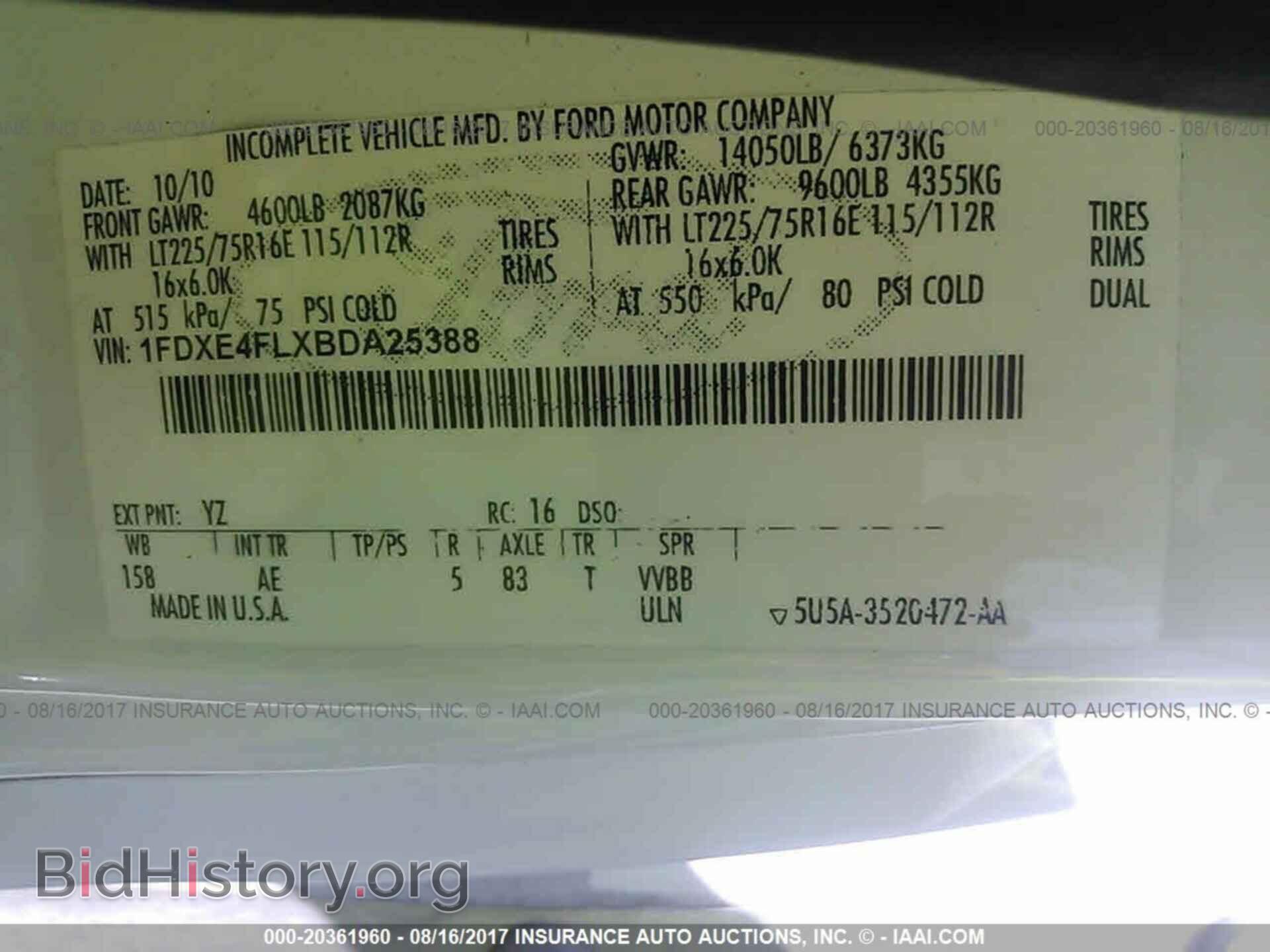 2011 Ford Econoline - VIN: 1FDXE4FLXBDA25388 - Фото 10