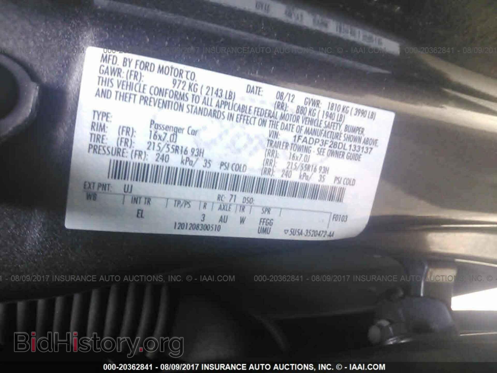 2013 Ford Focus - VIN: 1FADP3F28DL133137 - Фото 9