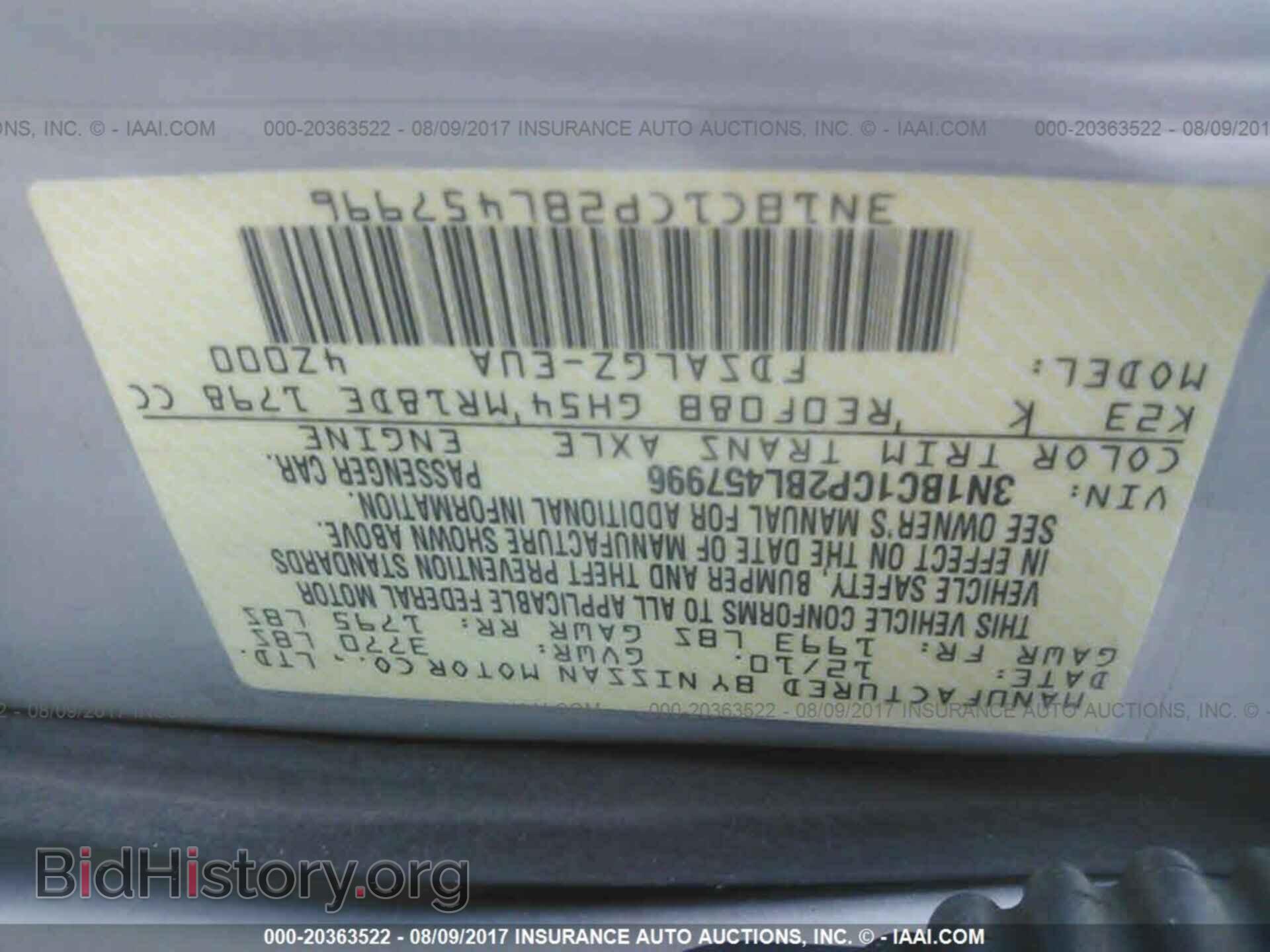 2011 Nissan Versa - VIN: 3N1BC1CP2BL457996 - Photo 9