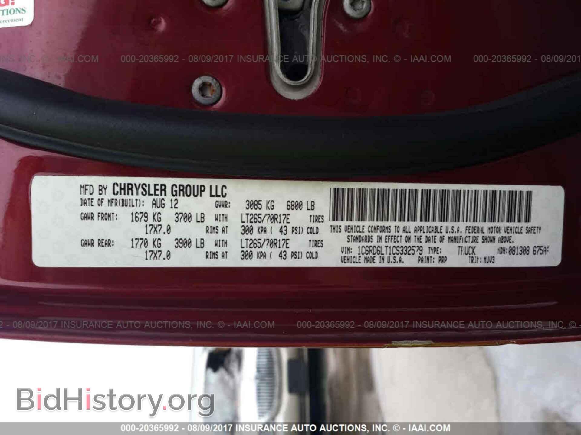 2012 Dodge Ram 1500 - VIN: 1C6RD6LT1CS332579 - Фото 9