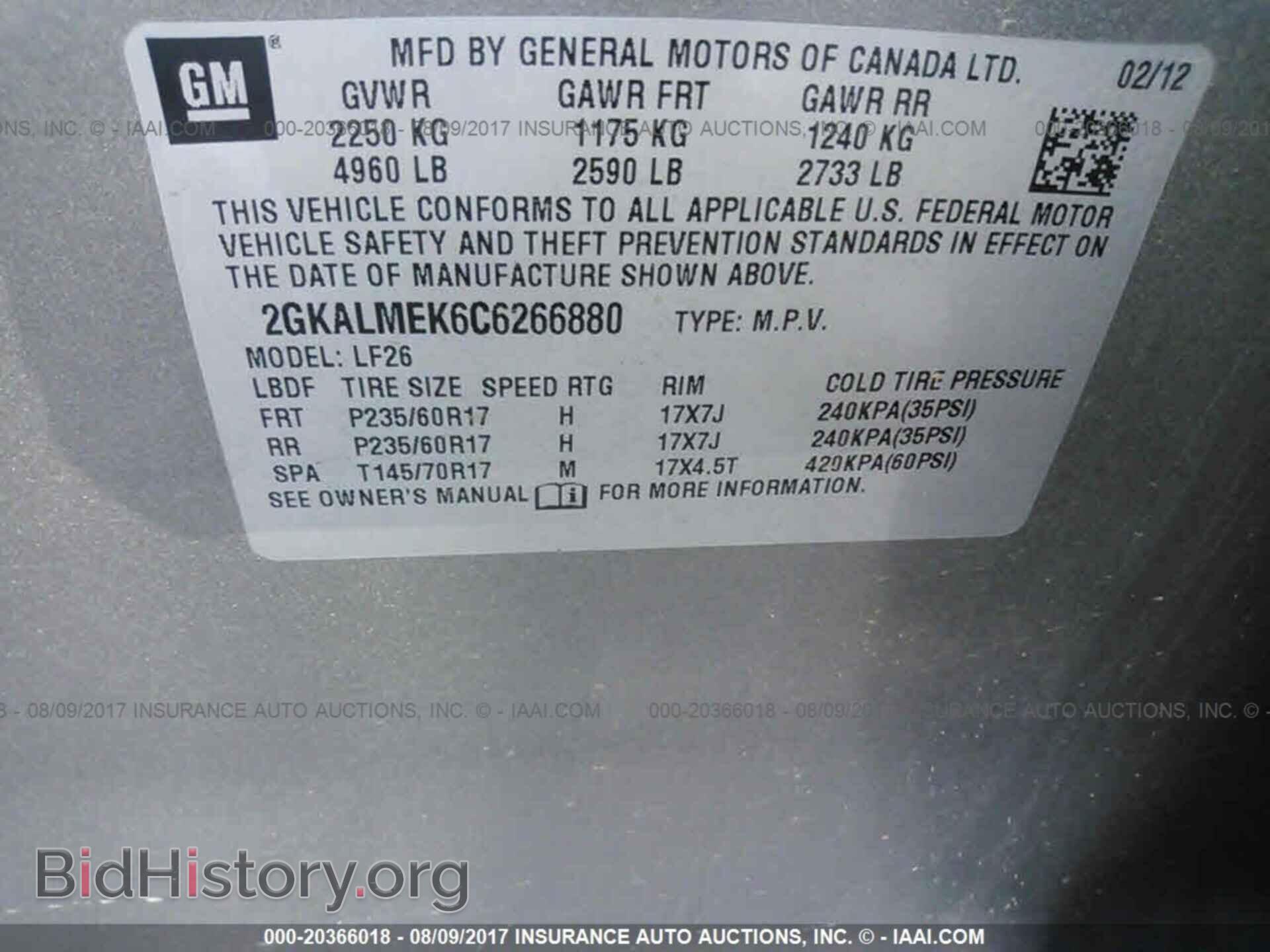 2012 Gmc Terrain - VIN: 2GKALMEK6C6266880 - Photo 9