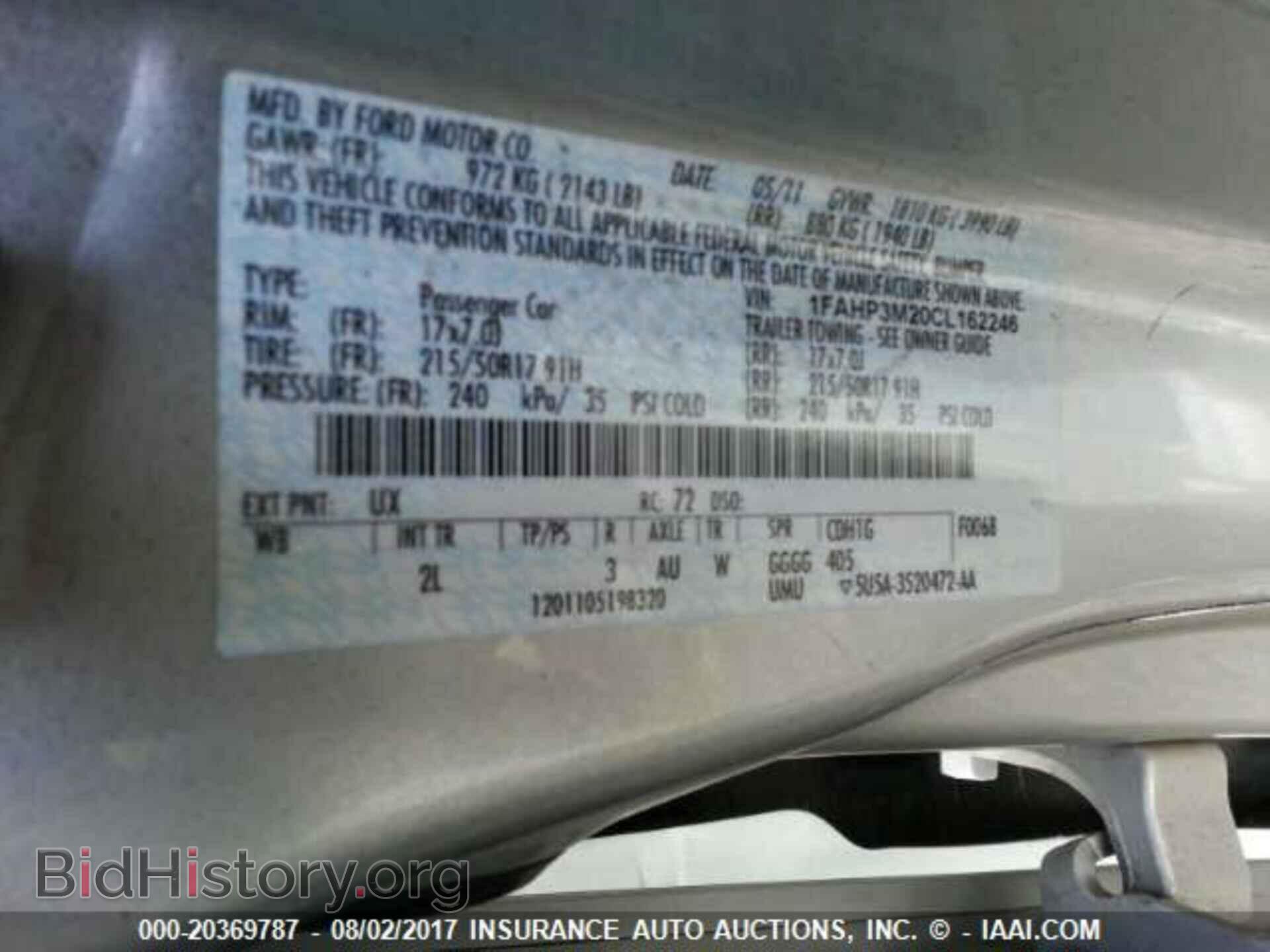 2012 Ford Focus - VIN: 1FAHP3M20CL162246 - Фото 9
