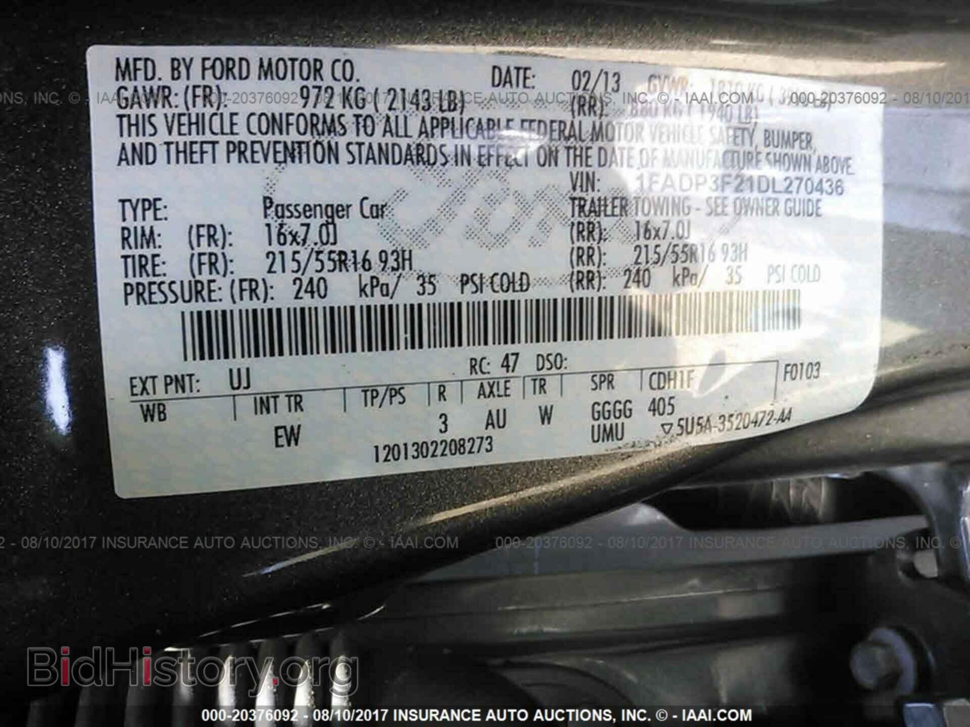 2013 Ford Focus - VIN: 1FADP3F21DL270436 - Фото 9