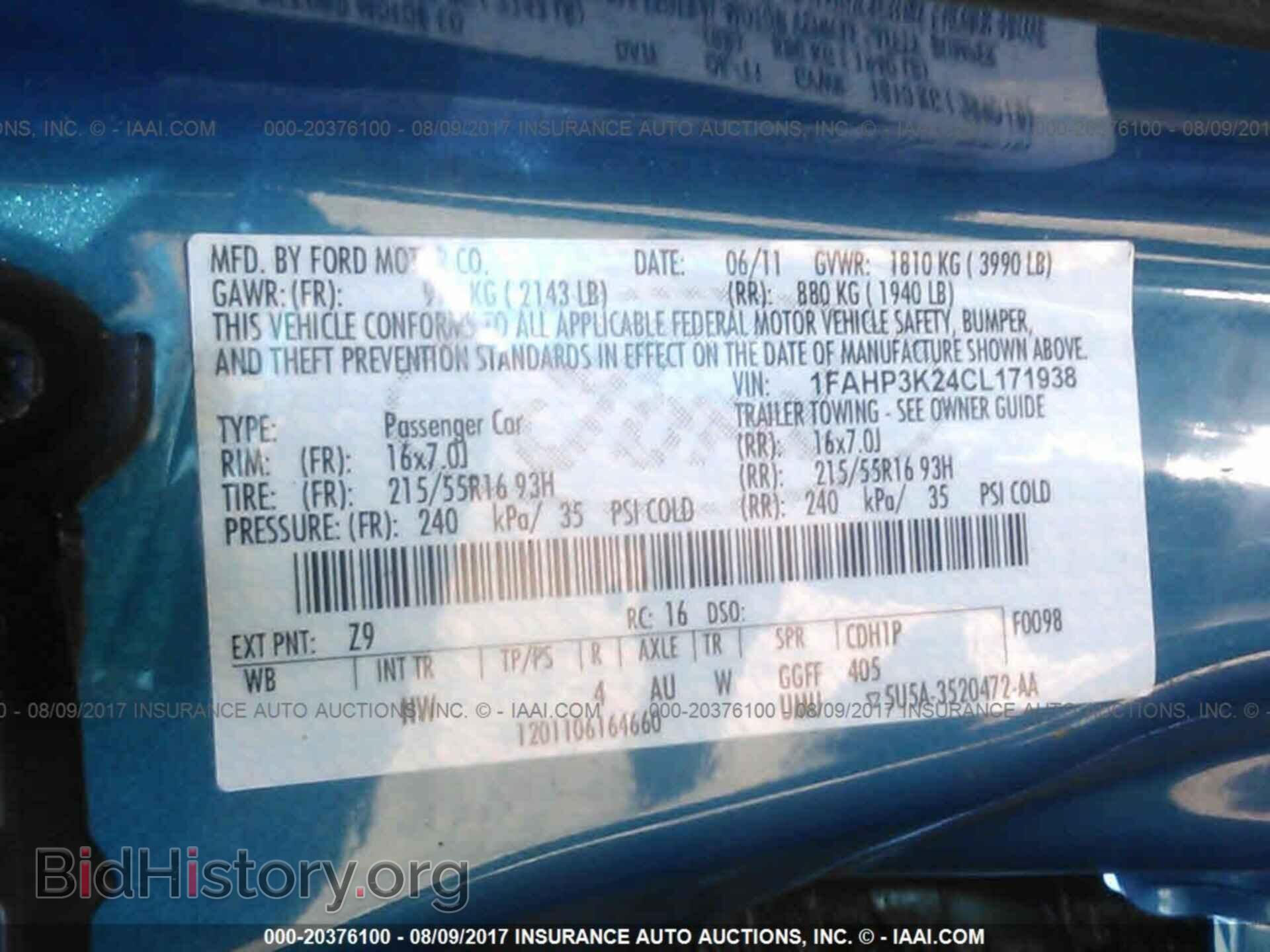 2012 Ford Focus - VIN: 1FAHP3K24CL171938 - Photo 9