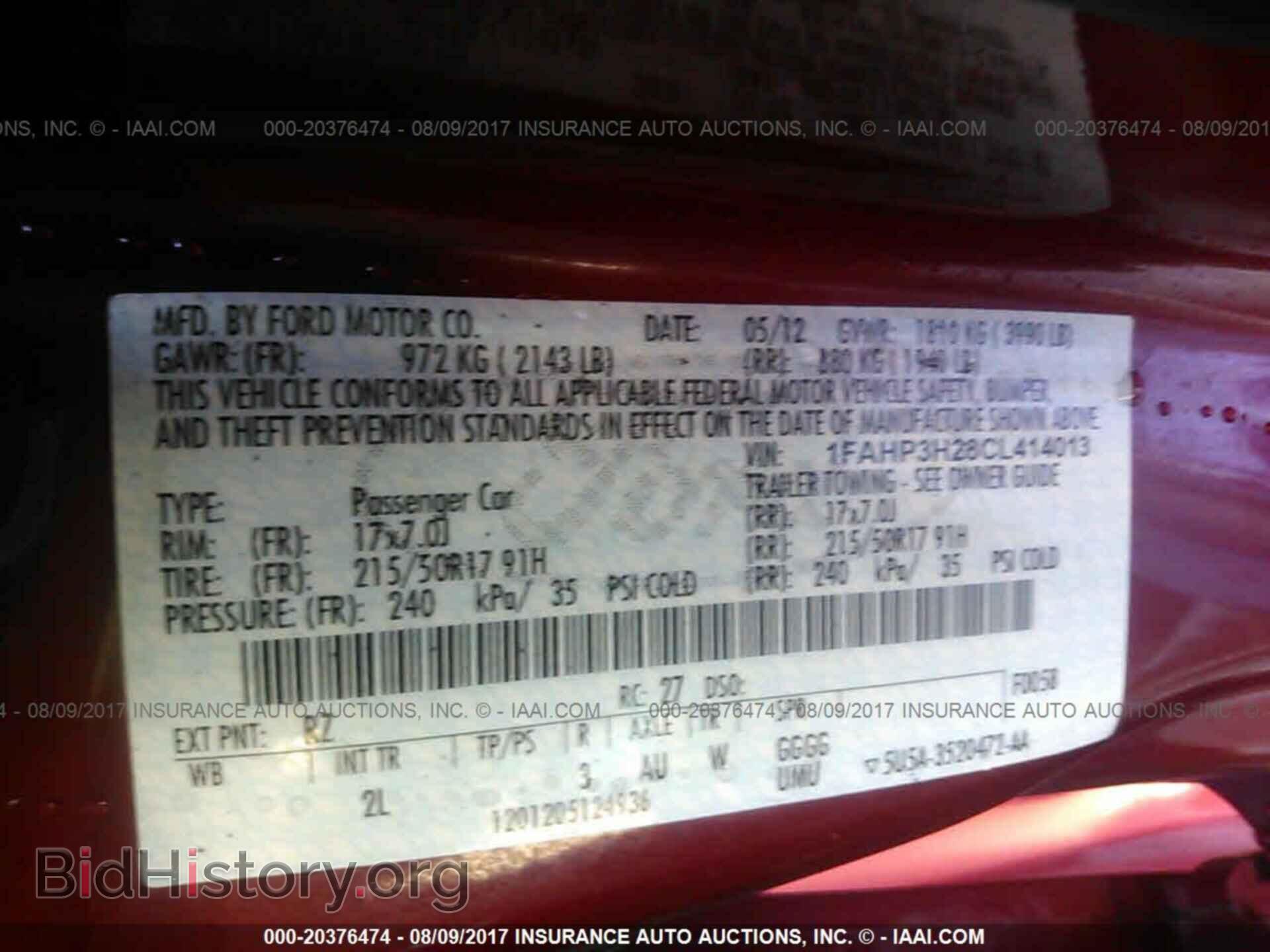 2012 Ford Focus - VIN: 1FAHP3H28CL414013 - Photo 9