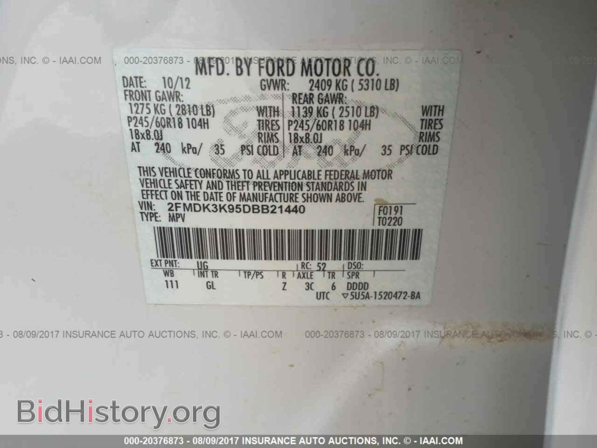 2013 Ford Edge - VIN: 2FMDK3K95DBB21440 - Photo 9