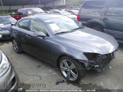 2012 Lexus IS, gray — VIN JTHBF5C20C5173430, IAAI