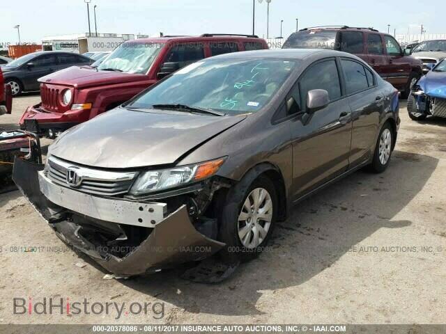 2012 Honda Civic - VIN: 2HGFB2F52CH594496 - Фото 2