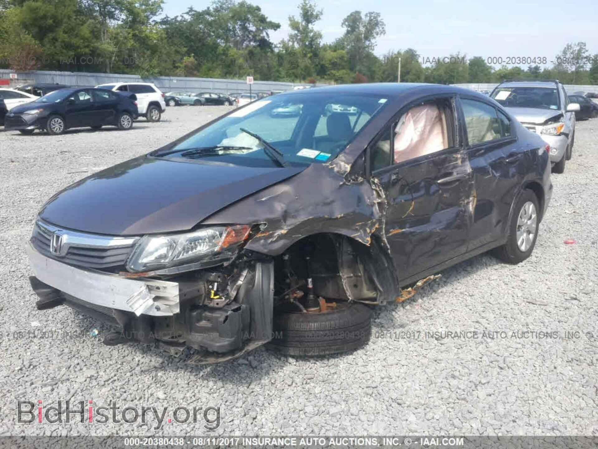 2012 Honda Civic - VIN: 2HGFB2F59CH564833 - Фото 2