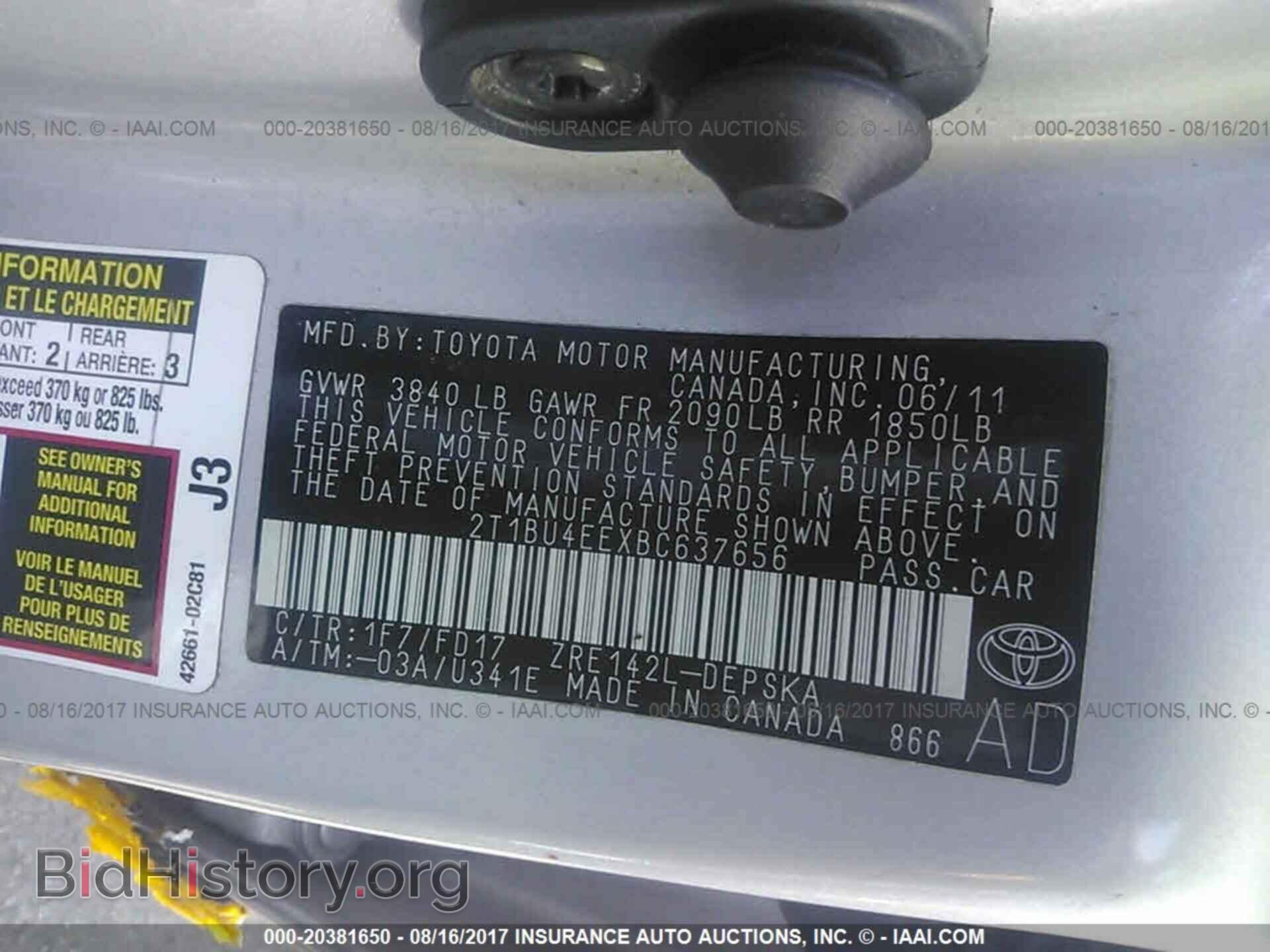 2011 Toyota Corolla - VIN: 2T1BU4EEXBC637656 - Photo 9