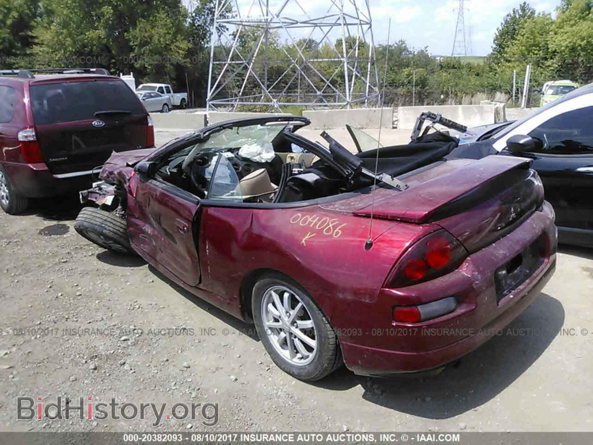 2001 MITSUBISHI ECLIPSE - VIN: 4A3AE35G11E004086 - Photo 3