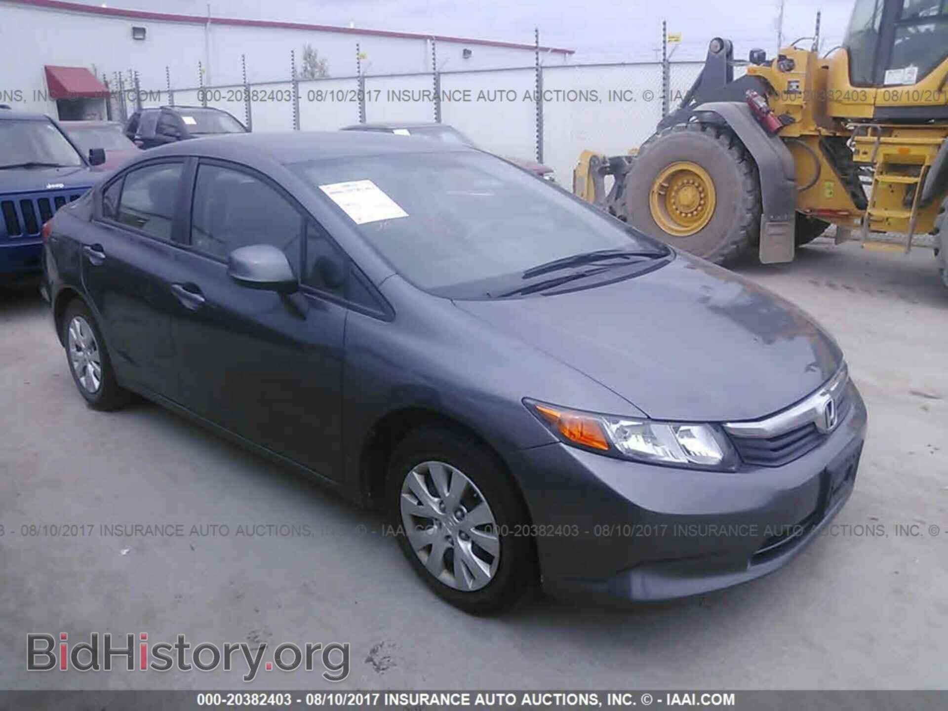 2012 Honda CIVIC (VIN 19XFB2F57CE018266) — фото 1 из 10, IAAI, повреждение: левая задняя часть