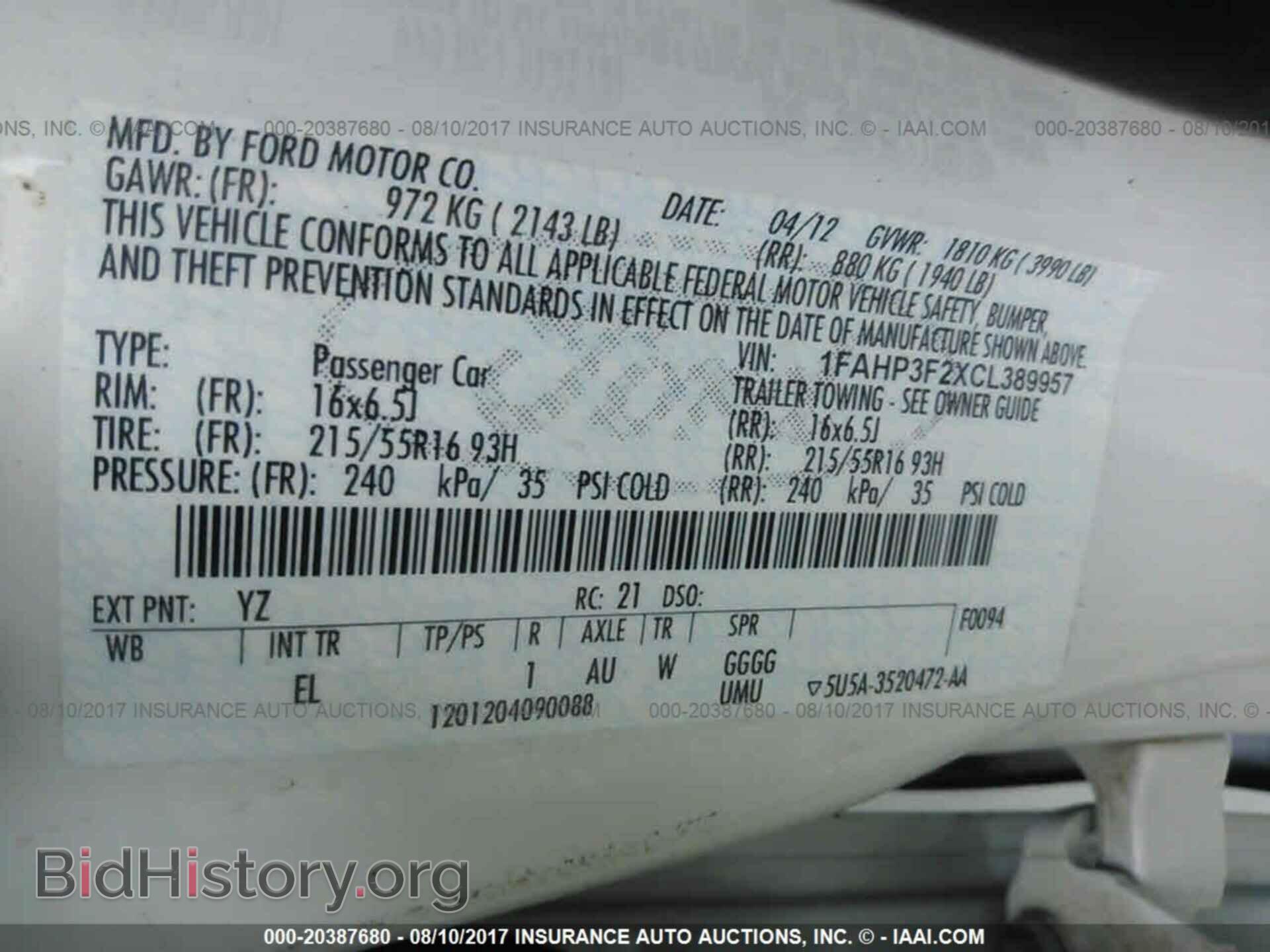 2012 Ford Focus - VIN: 1FAHP3F2XCL389957 - Photo 9