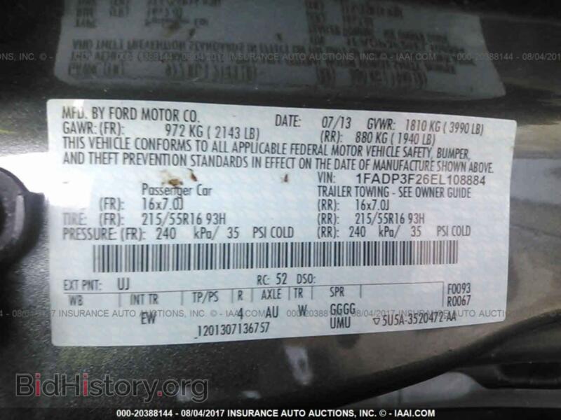 2014 Ford FOCUS (VIN 1FADP3F26EL108884) — photo 9 of 10