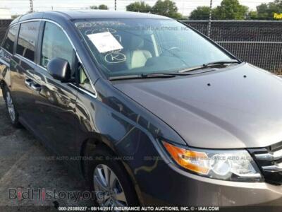 2016 Honda ODYSSEY, gray — VIN 5FNRL5H60GB016392, IAAI