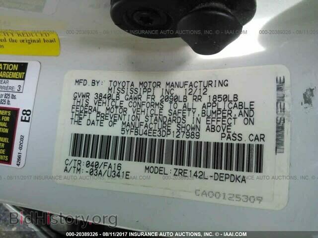2013 Toyota Corolla - VIN: 5YFBU4EE3DP127989 - Фото 9