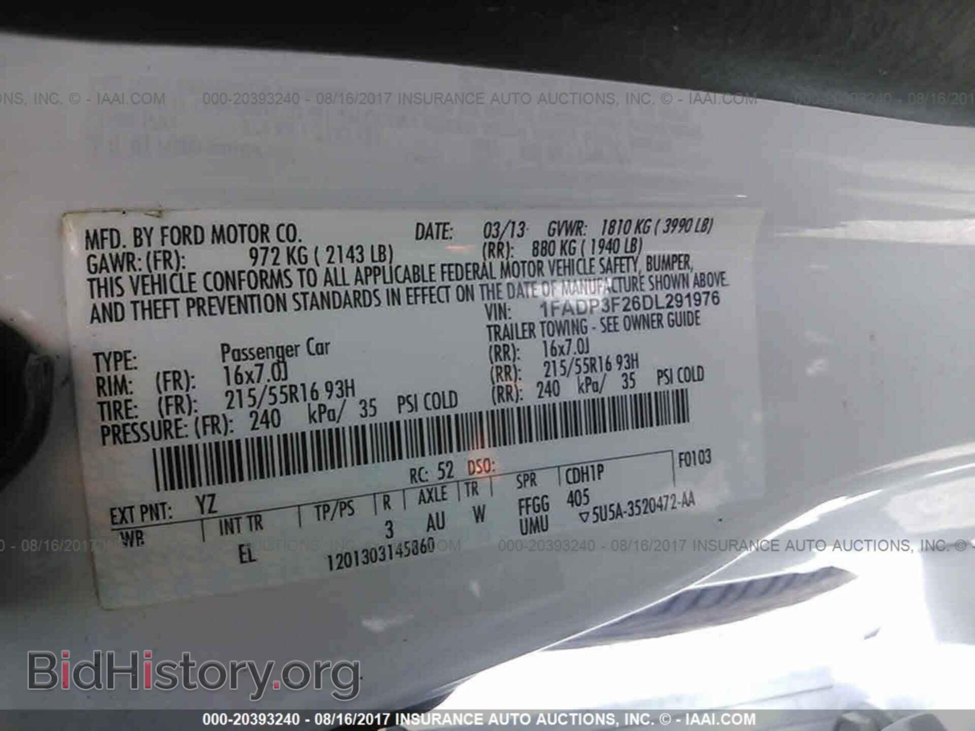 2013 Ford Focus - VIN: 1FADP3F26DL291976 - Фото 9
