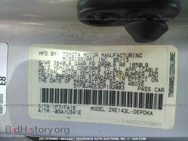 2013 Toyota Corolla - VIN: 5YFBU4EE3DP192003 - Photo 9