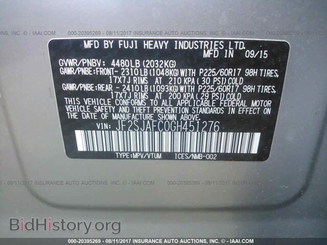 2016 Subaru Forester - VIN: JF2SJAFC0GH451276 - Фото 9