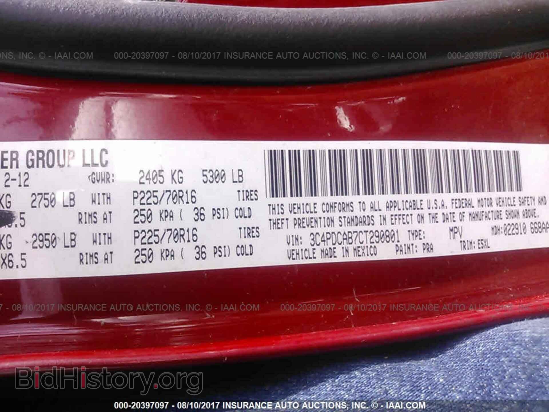 2012 Dodge Journey - VIN: 3C4PDCAB7CT290801 - Фото 9