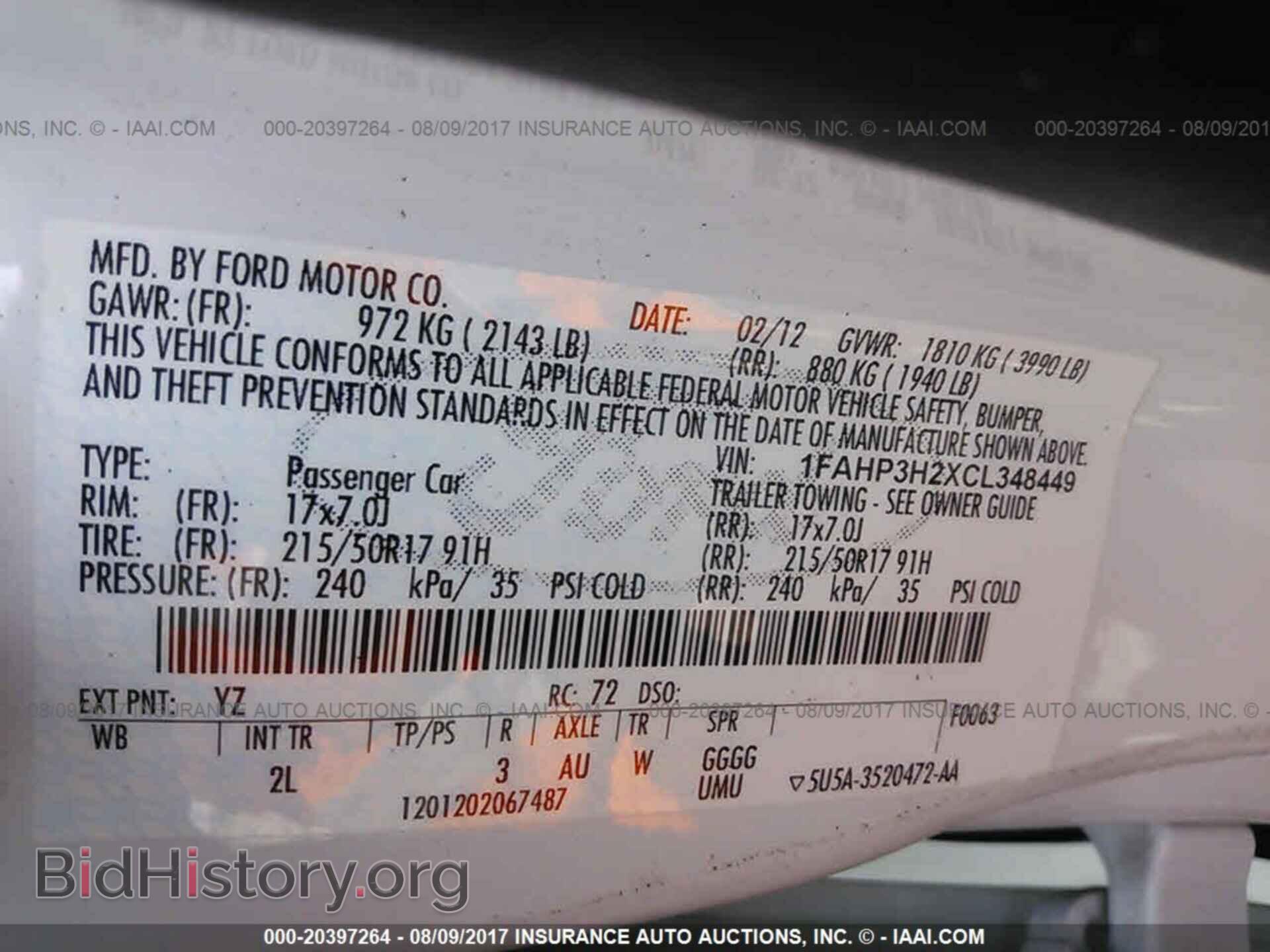 2012 Ford Focus - VIN: 1FAHP3H2XCL348449 - Photo 9
