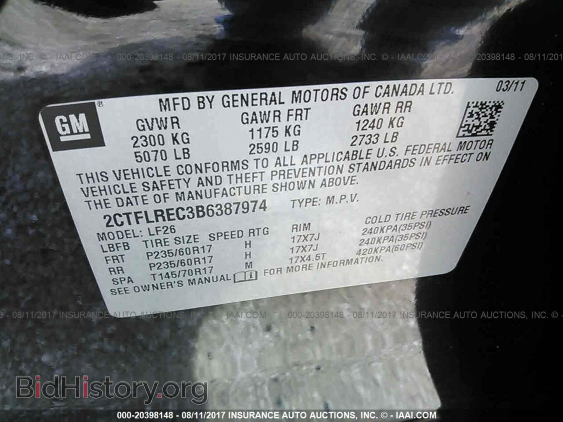 2011 Gmc Terrain - VIN: 2CTFLREC3B6387974 - Photo 9
