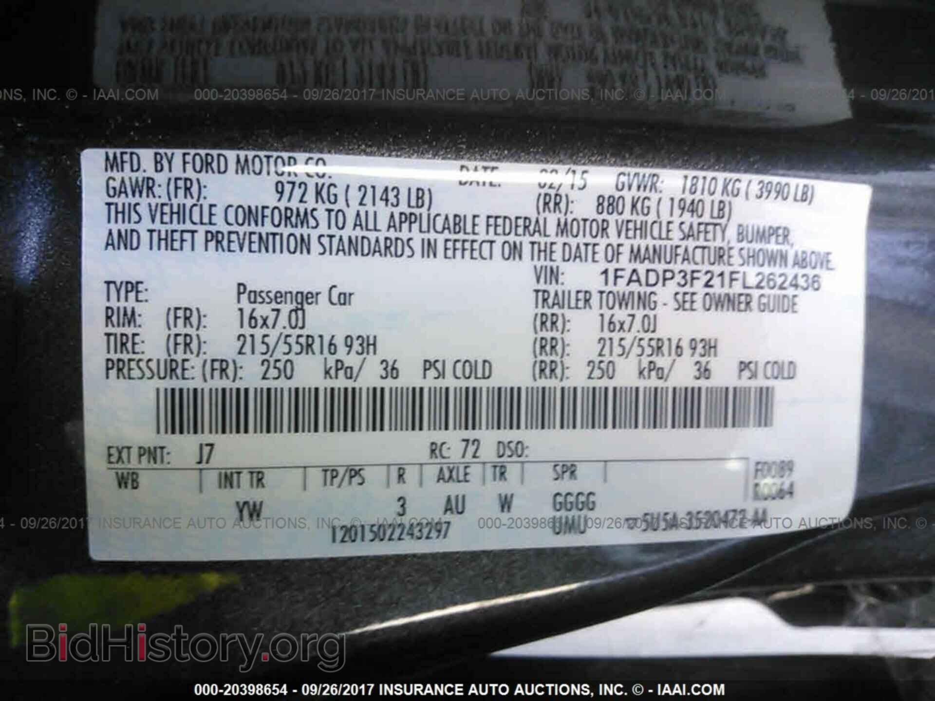2015 Ford Focus - VIN: 1FADP3F21FL262436 - Фото 9
