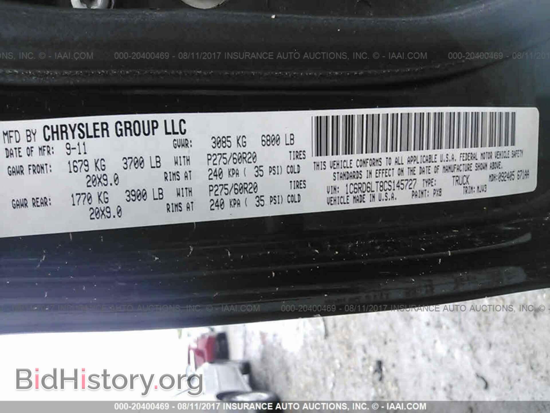 2012 Dodge Ram 1500 - VIN: 1C6RD6LT8CS145727 - Photo 9