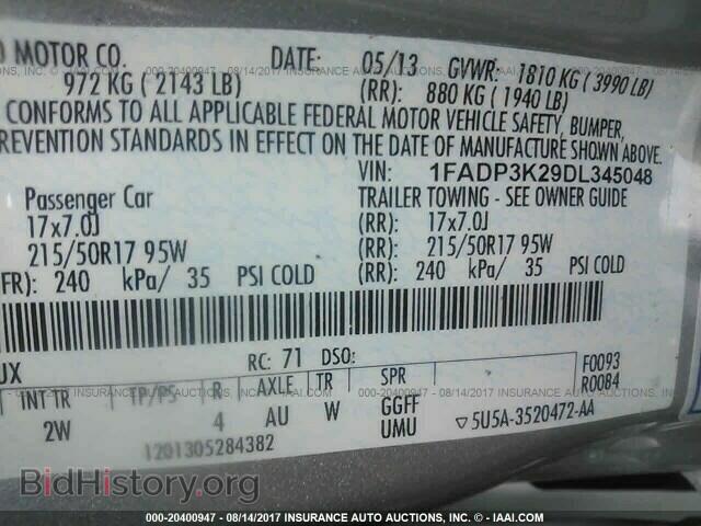 2013 Ford Focus - VIN: 1FADP3K29DL345048 - Фото 9