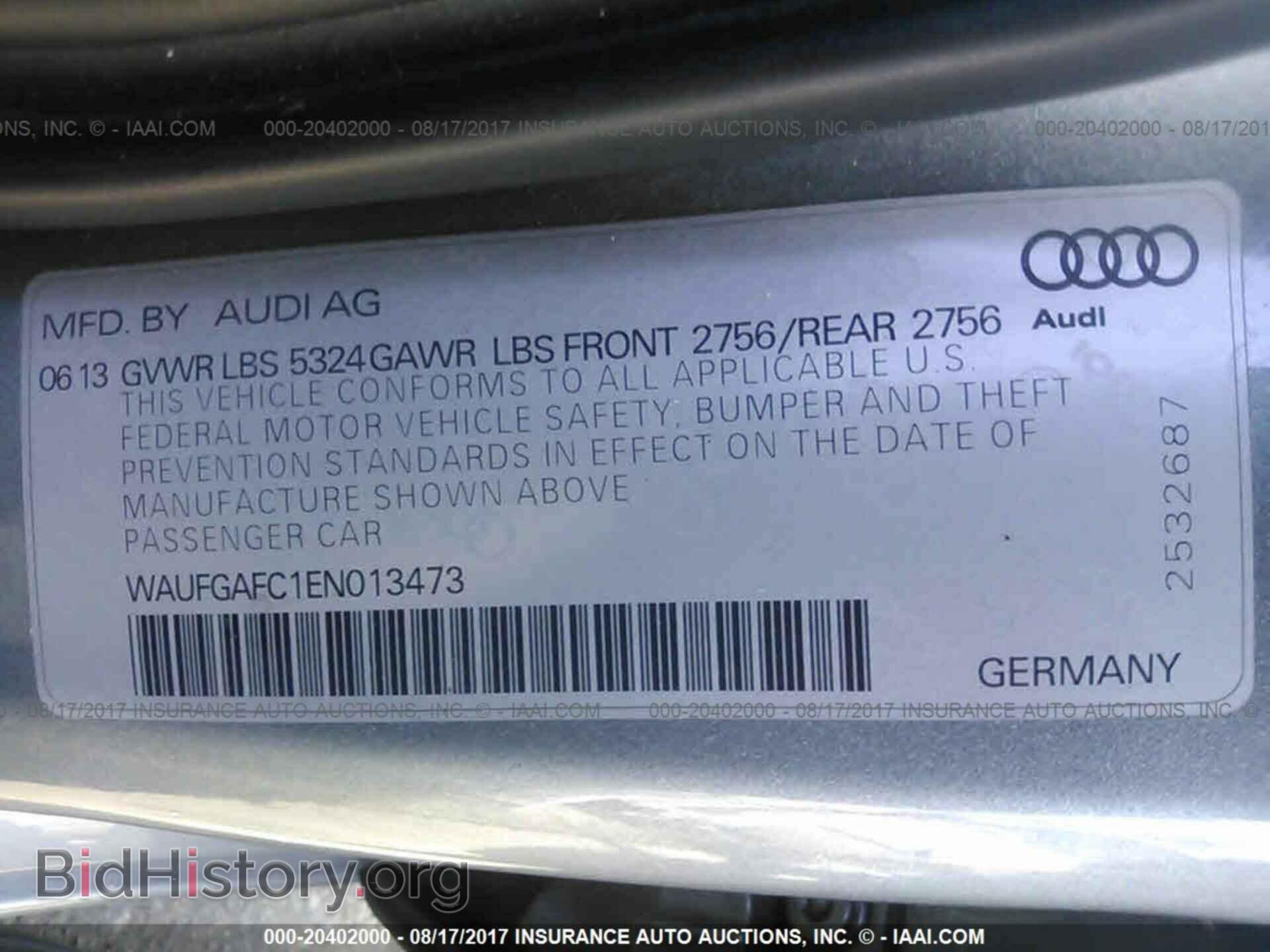 2014 Audi A6 - VIN: WAUFGAFC1EN013473 - Photo 9
