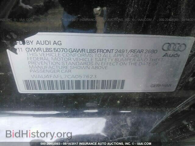 2012 Audi A4 - VIN: WAU4FAFL7CA057623 - Фото 9